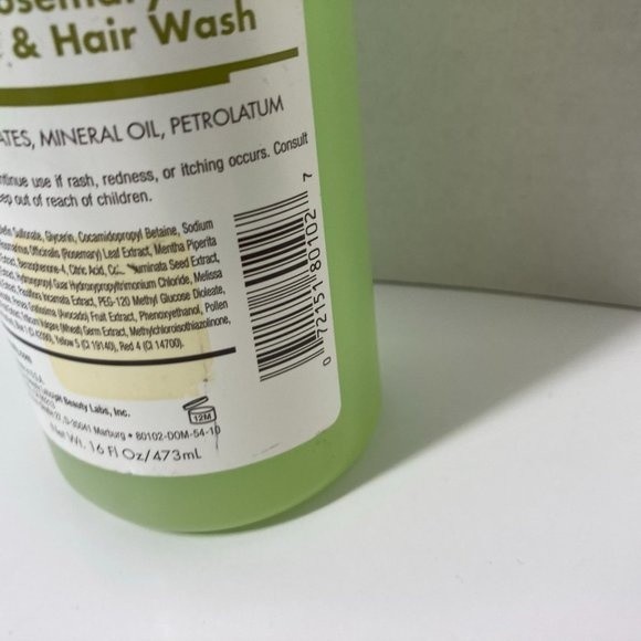 c. Booth Triple Action Rosemary Mint Wash - Picture 10 of 12